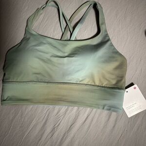 Lululemon Athletica Gradient Green Sports Bra size 6